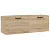 vidaXL V&auml;ggsk&aring;p sonoma-ek 100x36,5x35 cm konstruerat tr&auml;