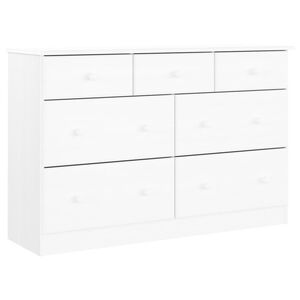 vidaXL Byr&aring; ALTA vit 112x35x73 cm massiv furu