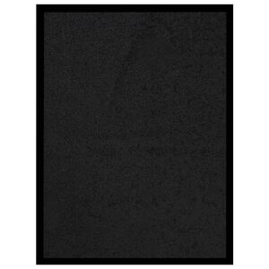 vidaXL D&ouml;rrmatta svart 40x60 cm