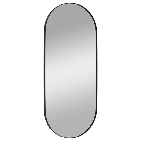 vidaXL V&auml;ggmonterad spegel svart 35x80 cm ovan