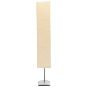 vidaXL Golvlampa med sk&auml;rm av rispapper och aluminiumfot 130 cm