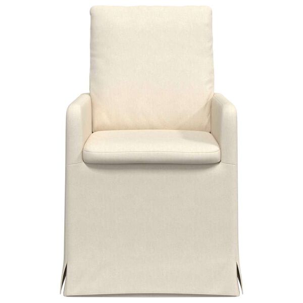 vidaXL Matstolar 2 pcs Beige 57 x 67 x 98 cm Linne