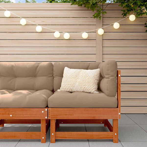 vidaXL Tr&auml;dg&aring;rdsh&ouml;rnssoffa Massivt furu VaxBrun