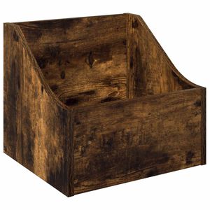vidaXL LP-skivl&aring;da R&ouml;kt ek 37 x 33 x 32 cm Konstruerat tr&auml;
