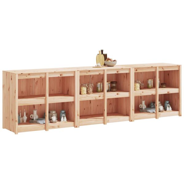 vidaXL K&ouml;kssk&aring;p f&ouml;r utomhusbruk 3 st massiv furu