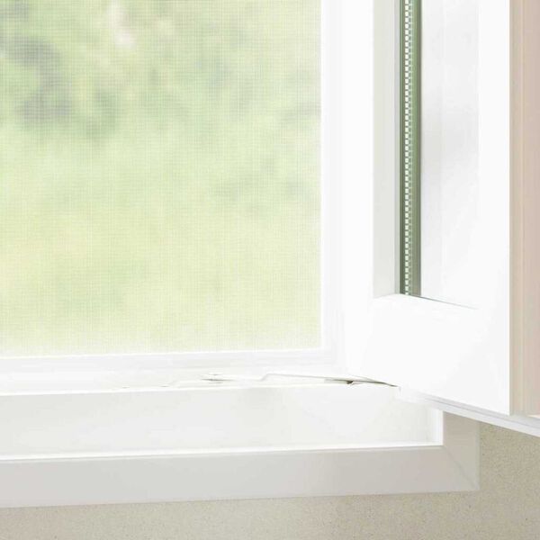 vidaXL Insektsn&auml;t Vit 80 x 500 cm Fiberglas