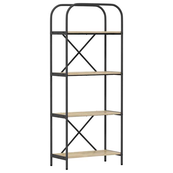 vidaXL Hyllsystem Sonoma-ek 60 x 30 x 146 cm Konstruerat tr&auml;