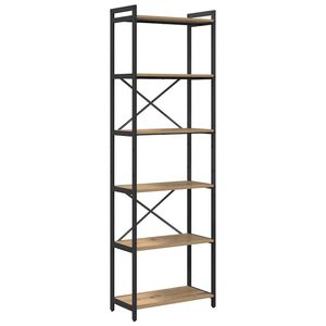 vidaXL Hyllsystem 60 x 30 x 189,5 cm Konstruerat tr&auml; Artisan Ek