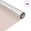 vidaXL Sj&auml;lvh&auml;ftande Spegelfilm 60 x 150 cm 2 st Silver PET
