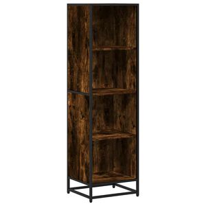vidaXL Bokhylla r&ouml;kf&auml;rgad ek 40x35x139 cm konstruerat tr&auml;