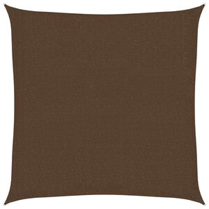 vidaXL Solsegel 160 g/m&sup2; brun 3,6x3,6 m HDPE