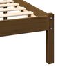vidaXL Sängram honungsbrun massiv furu 200x200 cm