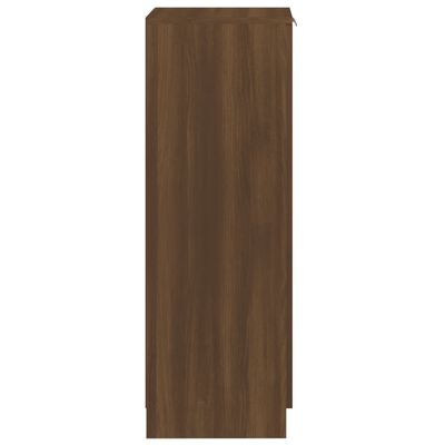 vidaXL Skoställ brun ek 30x35x100 cm konstruerat trä