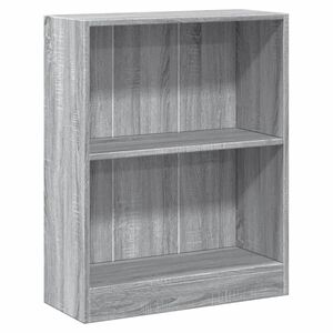 vidaXL Bokhylla gr&aring; sonoma 60x24x76 cm konstruerat tr&auml;