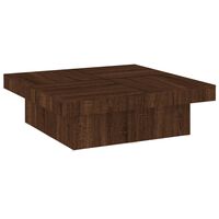 vidaXL Soffbord brun ek 90x90x28 cm konstruerat trä