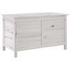 vidaXL Dynbox vit 99x49,5x58,5 cm massivt grantr&auml;