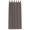 vidaXL M&ouml;rkl&auml;ggningsgardiner med Ringar 2 pcs M&ouml;rkbrun 245 x 140 cm
