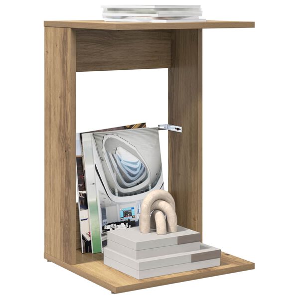 vidaXL Sidobord Artisan Ek 40 x 38 x 62,5 cm Konstruerat tr&auml;