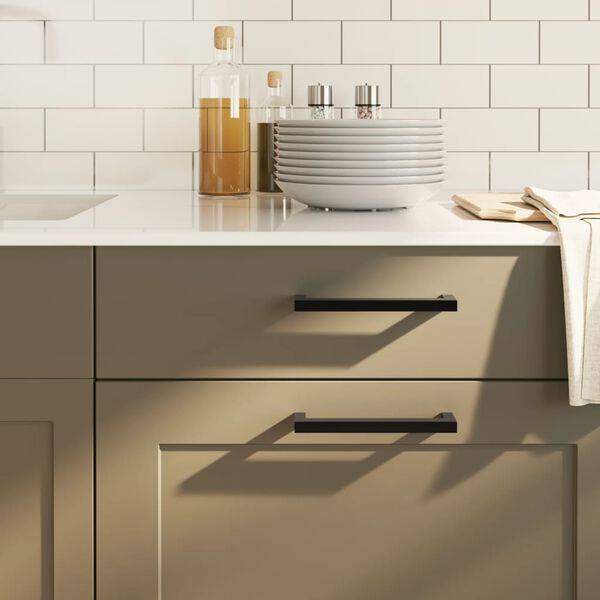 vidaXL Sk&aring;phandtag 20 st svart 160 mm rostfritt st&aring;l