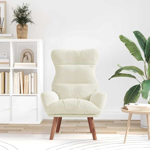 vidaXL f&aring;t&ouml;lj Kr&auml;m 69 x 74 x 93 cm Sammet