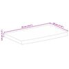 vidaXL Bordsskiva 50x30x3,8 cm levande kant massivt grovt mangotr&auml;