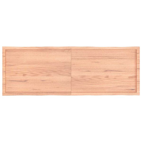 vidaXL Bordsskiva ljusbrun 180x60x(2-6) cm massivt tr&auml; levande kant