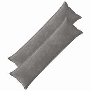 vidaXL Kudd&ouml;verdrag 2 pcs HOUTEN M&ouml;rkgr&aring; 40 x 145 cm Chenilletyg