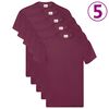 Fruit of the Loom Original T-shirt 5-pack vinr&ouml;d stl. S bomull