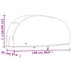 vidaXL Motorcykelskydd svart 230x95x125 cm 210D oxford