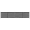 vidaXL St&auml;ngselpanel 4 pcs WPC och aluminium Gr&aring;