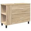 vidaXL Badrums vaskenhet Sonoma-ek 80 x 35 x 60 cm Konstruerat tr&auml;