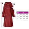 vidaXL Filt-hoodie Bordeaux Röd l Flanell