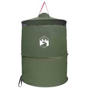 vidaXL Pop-up toalett&auml;lt med h&auml;ngande rep Gr&ouml;n 97 x 126 cm