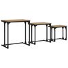 vidaXL Nesting Kaffe Bord 3 st artisan ek 50.5 x 35 x 53 cm