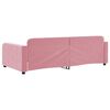 vidaXL Dagb&auml;dd rosa 90x200 cm sammet
