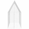 vidaXL Kaninbur Silver 400 x 100 x 210 cm Galvaniserat St&aring;l