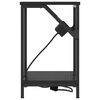 vidaXL Nattduksbord Svart Ek 38 x 30 x 48 cm Konstruerat tr&auml;