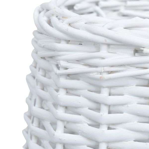 vidaXL Lampsk&auml;rm korg 25x17 cm vit