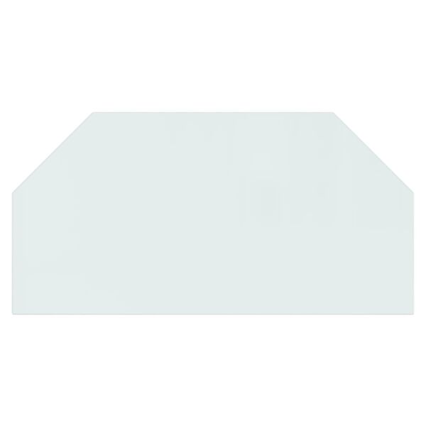 vidaXL Glasskiva f&ouml;r &ouml;ppen spis sexkantig 100x50 cm