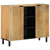 vidaXL Sk&auml;nk brun 90x33x75 cm mango i massivt tr&auml;