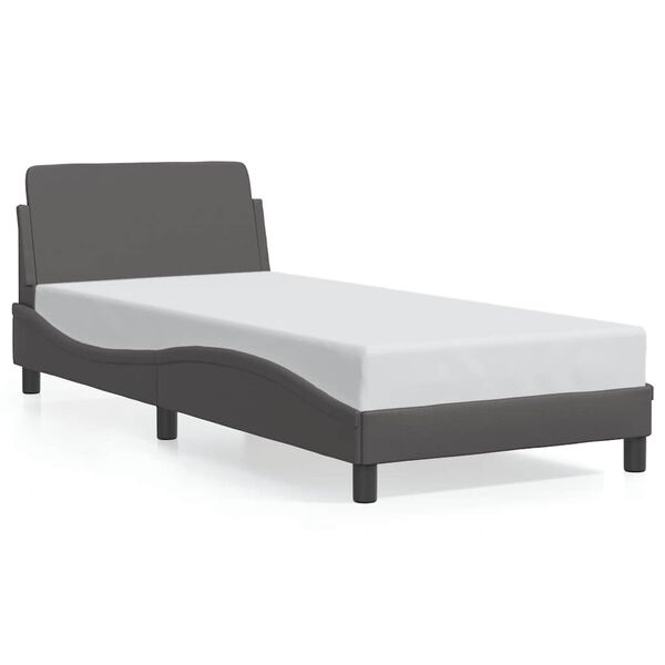 vidaXL Bed Frame "Dover" Grey 80x200 cm Faux Leather