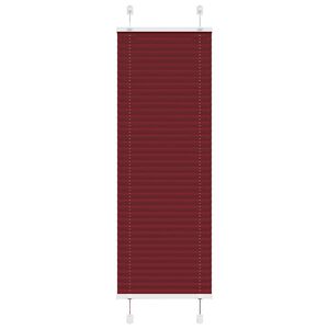 vidaXL Plisserad persienn Bordeaux röd 40x100cm tyg bredd 39,4cm