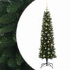 vidaXL Smal konstgjord julgran med julkulor 120 cm 150 LED-lampor