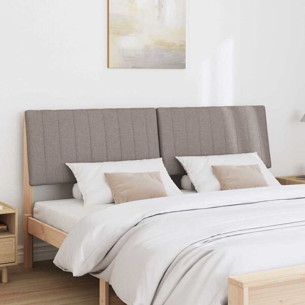vidaXL Kl&auml;dd s&auml;nggavel Taupe 180 cm Massiv furu