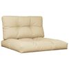 vidaXL Palldynor 2 st beige tyg