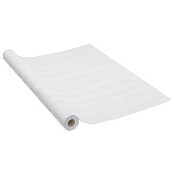 vidaXL Dekorplast 2 st vitt tr&auml; 500x90 cm PVC