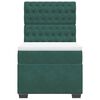 vidaXL Ramsäng med madrass mörkgrön 90x190 cm sammet
