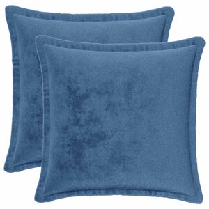 vidaXL Kasta Kudde 2 st HOUTEN Ljusbl&aring; 30 x 30 cm Flanell
