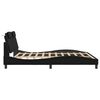 vidaXL Bed Frame "Viana" without Mattress Black 180x200 cm Faux Leather