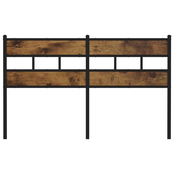 vidaXL Ers&auml;ttningsgavel r&ouml;kf&auml;rgad ek 150 cm J&auml;rn och konstruerat tr&auml;